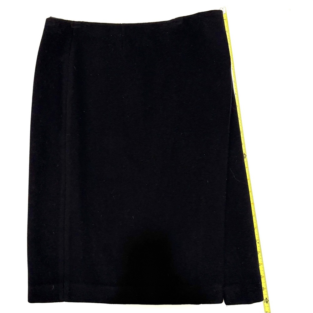 Emporio Armani Black Wool Pencil Skirt